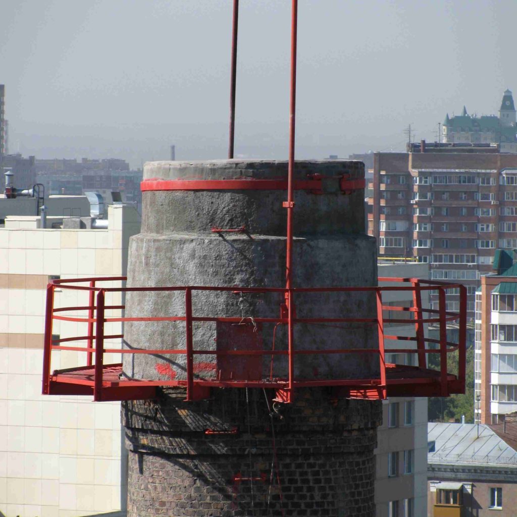 Общий вид оголовка трубы